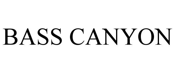 Trademark Logo BASS CANYON