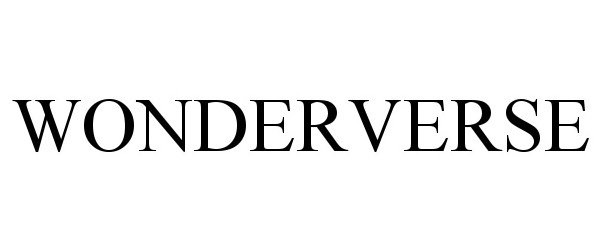 Trademark Logo WONDERVERSE