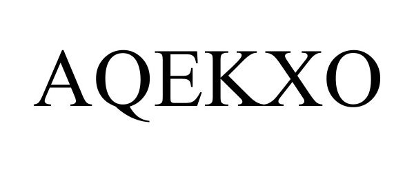 Trademark Logo AQEKXO