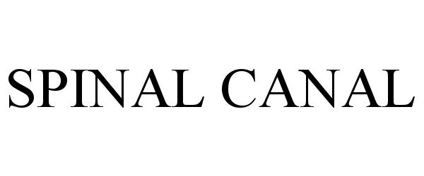 Trademark Logo SPINAL CANAL