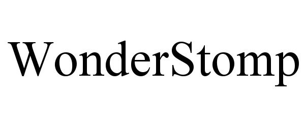 Trademark Logo WONDERSTOMP