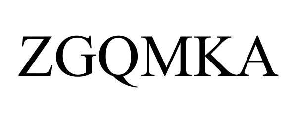 Trademark Logo ZGQMKA