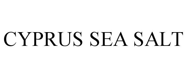 Trademark Logo CYPRUS SEA SALT