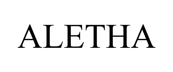 Trademark Logo ALETHA