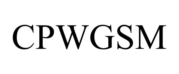 Trademark Logo CPWGSM