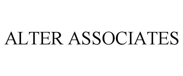 Trademark Logo ALTER ASSOCIATES