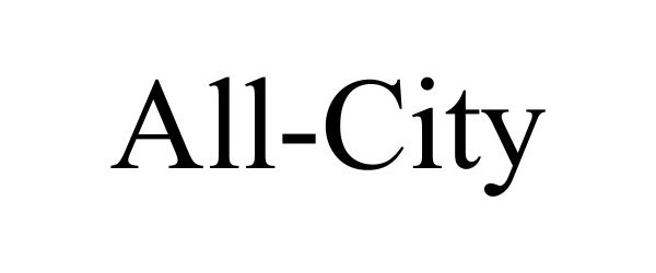 Trademark Logo ALL-CITY