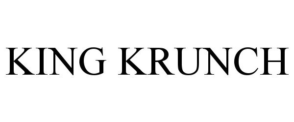 Trademark Logo KING KRUNCH