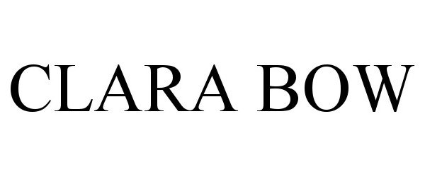 Trademark Logo CLARA BOW