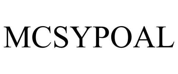 Trademark Logo MCSYPOAL