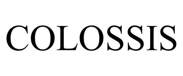 Trademark Logo COLOSSIS