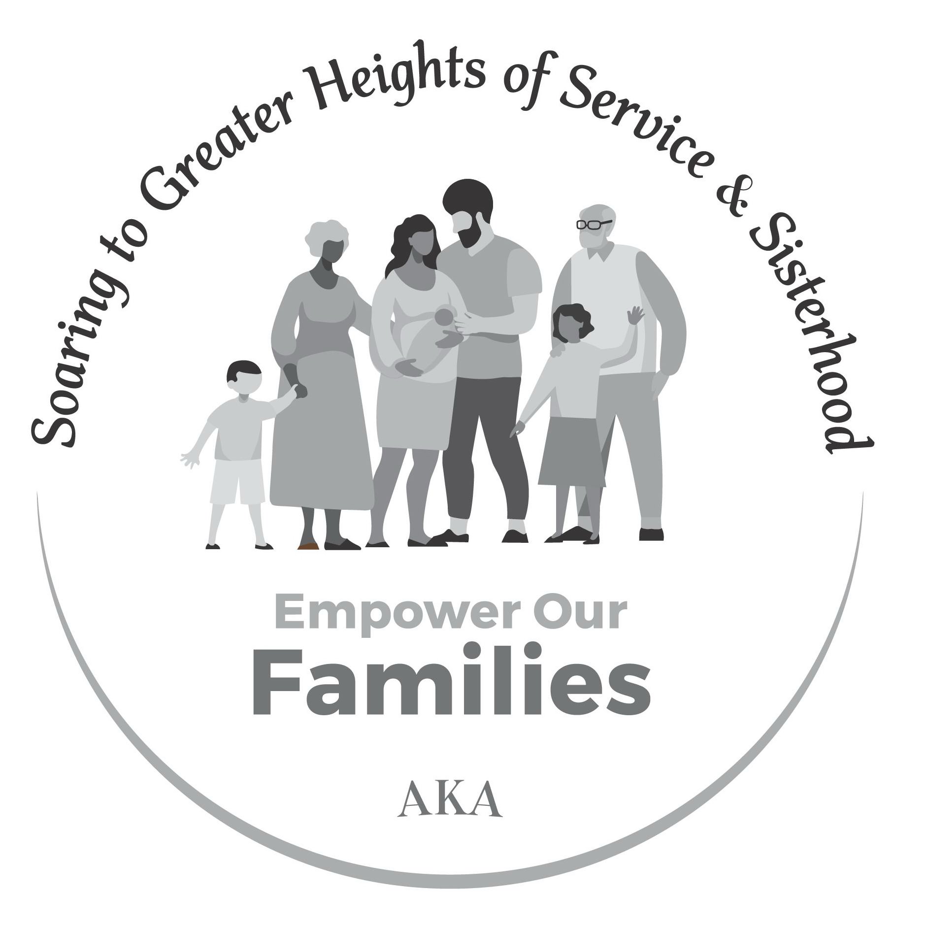 Trademark Logo SOARING TO GREATER HEIGHTS OF SERVICE &amp; SISTERHOOD EMPOWER OUR FAMILIES AKA