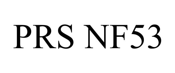 Trademark Logo PRS NF53