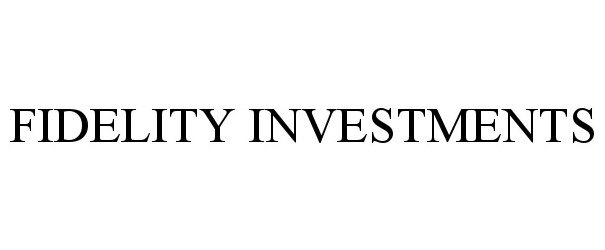 Trademark Logo FIDELITY INVESTMENTS