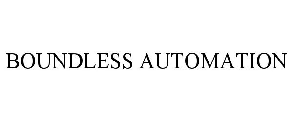 Trademark Logo BOUNDLESS AUTOMATION