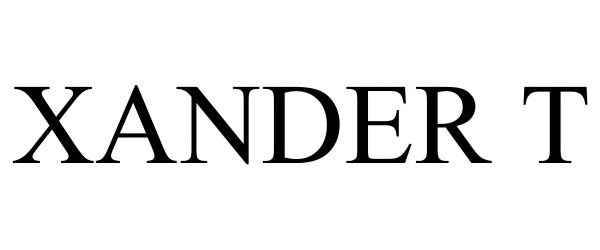 Trademark Logo XANDER T