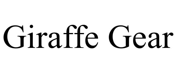 Trademark Logo GIRAFFE GEAR