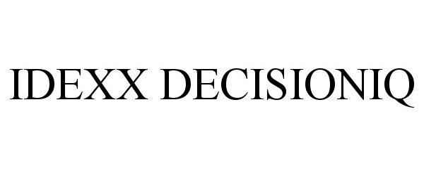 Trademark Logo IDEXX DECISIONIQ
