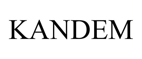 Trademark Logo KANDEM