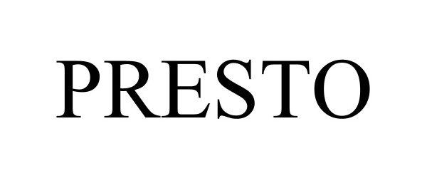 Trademark Logo PRESTO