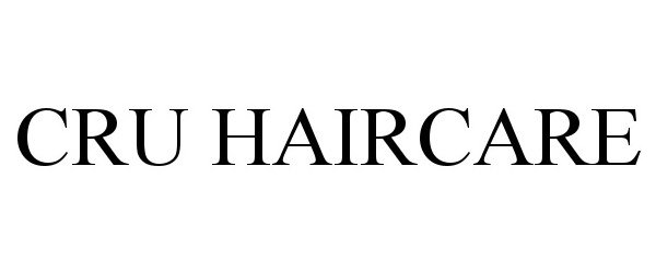 Trademark Logo CRU HAIRCARE
