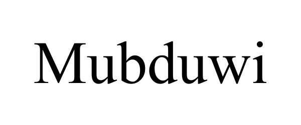 Trademark Logo MUBDUWI