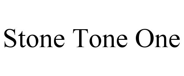 Trademark Logo STONE TONE ONE