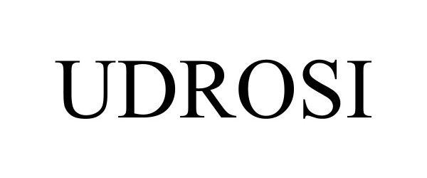 Trademark Logo UDROSI