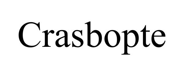 Trademark Logo CRASBOPTE
