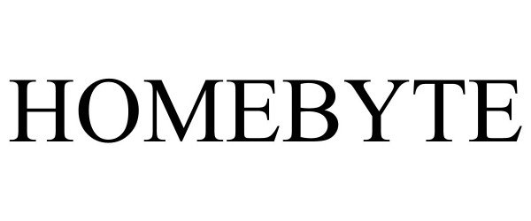 Trademark Logo HOMEBYTE