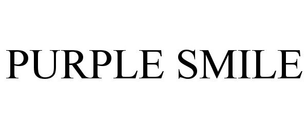 Trademark Logo PURPLE SMILE