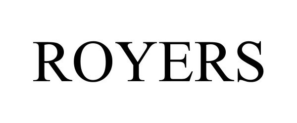 Trademark Logo ROYERS