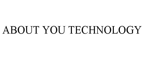  ABOUT YOU TECHNOLOGY