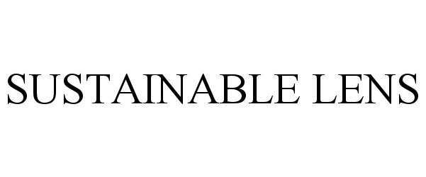 Trademark Logo SUSTAINABLE LENS