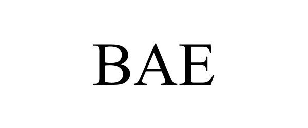 Trademark Logo BAE