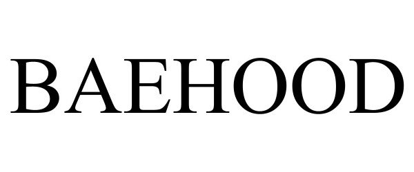 Trademark Logo BAEHOOD