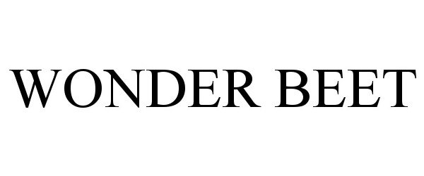 Trademark Logo WONDER BEET