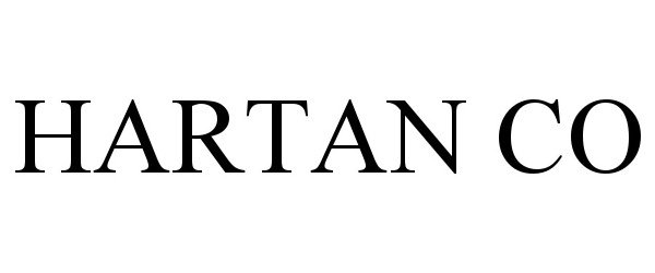 Trademark Logo HARTAN CO