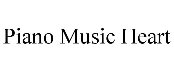 Trademark Logo PIANO MUSIC HEART