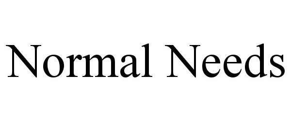 Trademark Logo NORMAL NEEDS