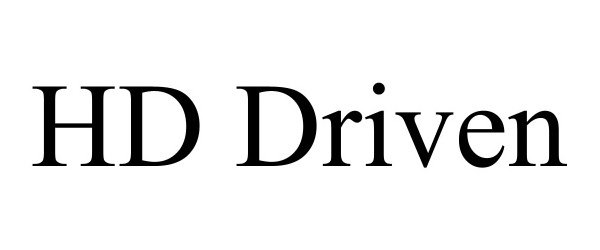 Trademark Logo HD DRIVEN