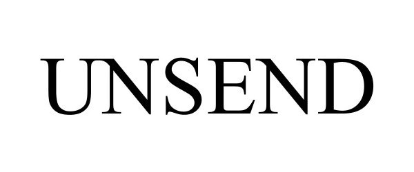 Trademark Logo UNSEND