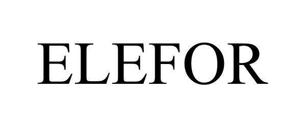 Trademark Logo ELEFOR