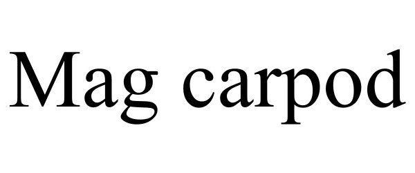 Trademark Logo MAG CARPOD