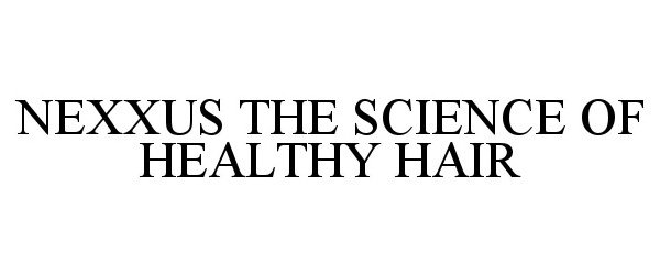 Trademark Logo NEXXUS THE SCIENCE OF HEALTHY HAIR