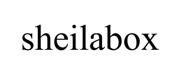 Trademark Logo SHEILABOX