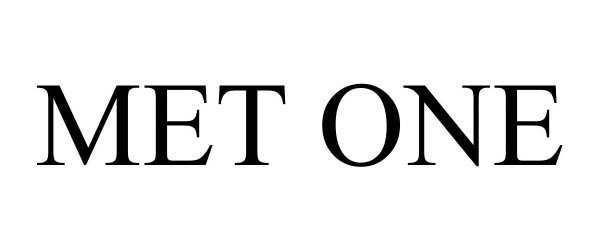 Trademark Logo MET ONE