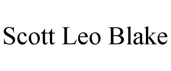 Trademark Logo SCOTT LEO BLAKE
