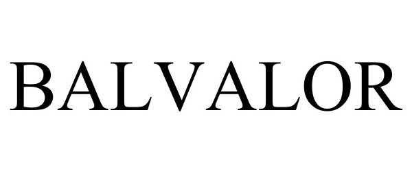 Trademark Logo BALVALOR
