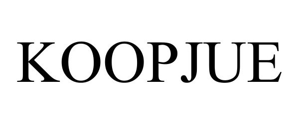 Trademark Logo KOOPJUE